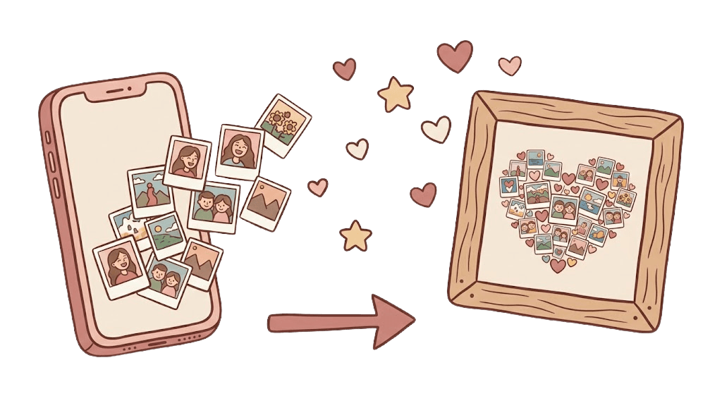 Turn your photos into a number collage
